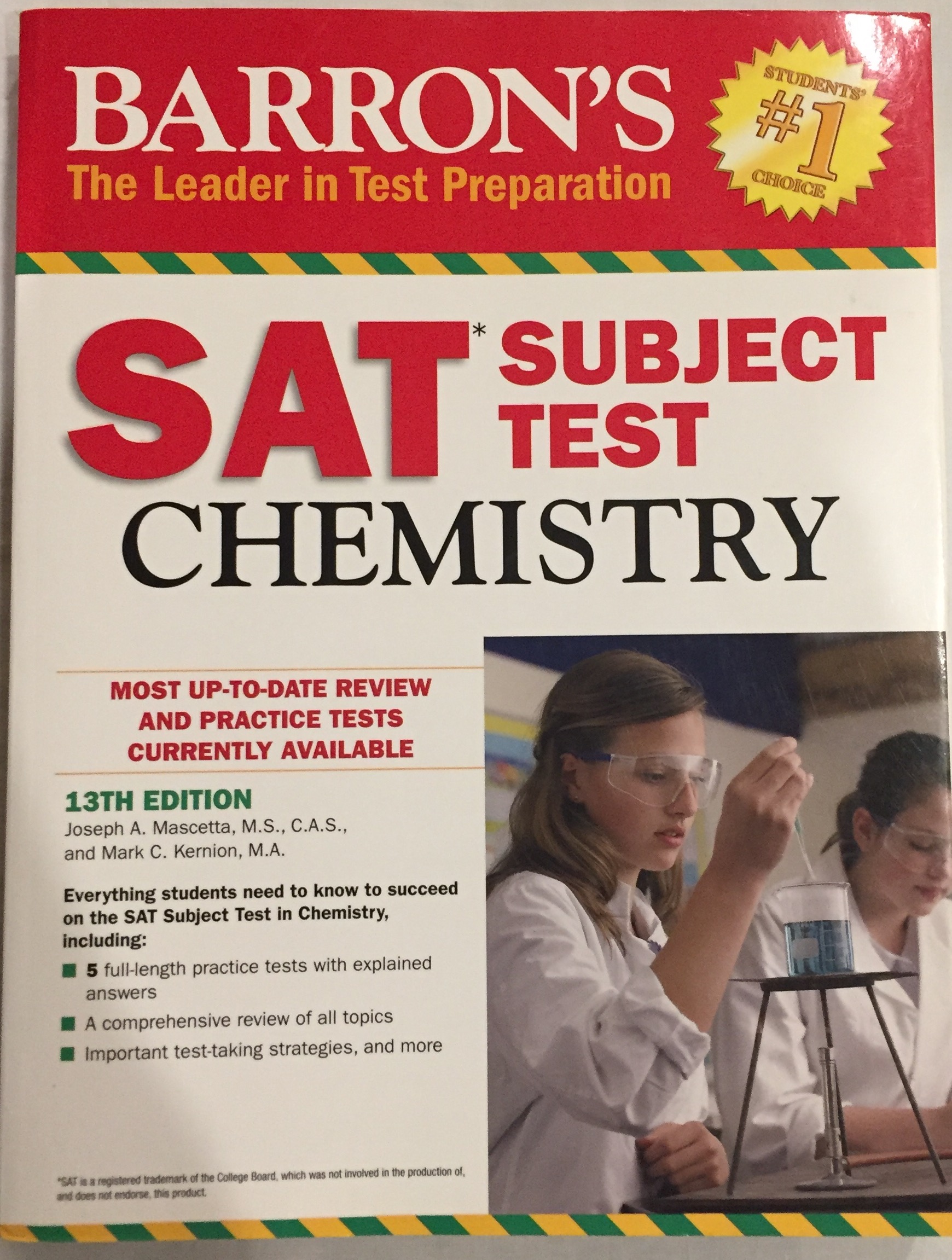 barron's sat subject test: chemistry